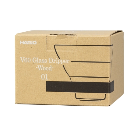 Hario V60-01 glazen druppelaar Olive