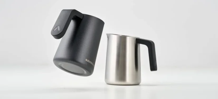 Black and silver Subminimal Flowtip milk pitcher