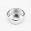 IMS silver basket on a white background, top view
