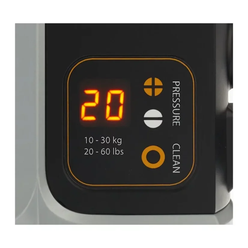 Pantalla para ajustar el peso en Puqpress Q1.