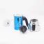 Bialetti New Venus Blue moka pot for 4 cups, suitable for heating on gas.
