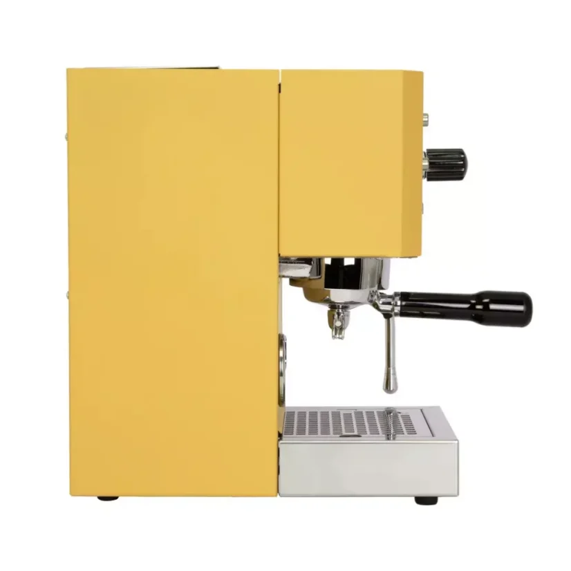 Home single-serve coffee machine in yellow.