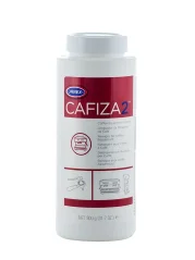 Urnex Cafiza 2 - 900 g, środek do czyszczenia obwodów kawowych w plastikowej butelce.