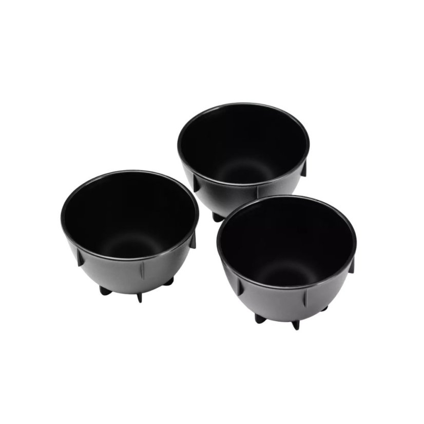 Čierna miska na cupping.