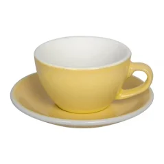 Filiżanka i spodek Loveramics Egg na cappuccino, 200 ml - kolor Butter Cup