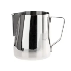 Rhino stainless steel milk pitcher 360 ml on a white background, front view