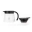 Balta nerūdijančio plieno termo puodelis Hario Insulated Server V60-02, talpa 600 ml, puikiai tinka palaikyti kavą karštą.