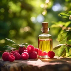 Olej esencjonalny Malinowy w opakowaniu 10 ml, idealny na lato, 100% naturalny.