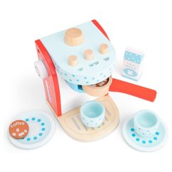 New Classic Toys - Detský kávovar červený/modrý
