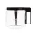 Cana de sticlă Moccamaster de la Technivorm cu mâner de plastic, ideală pentru cafetiere, capacitate de 1,25 litri.