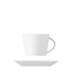 coffee cup with a capacity of 190 ml including a saucer