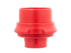 Red portafilter for Flair Standard Flow Control on a white background Red portafilter for Flair Standard Flow Control on a white background