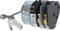Timer 11902F1, 2 Nocken VENIX, Metallgehais mat Elektromotor, schwaarzem Stecker a zwee Drieder.
