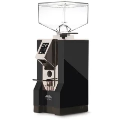 Elektrischer Kaffeemühle Eureka Mignon Turbo mit verchromter Mitte.