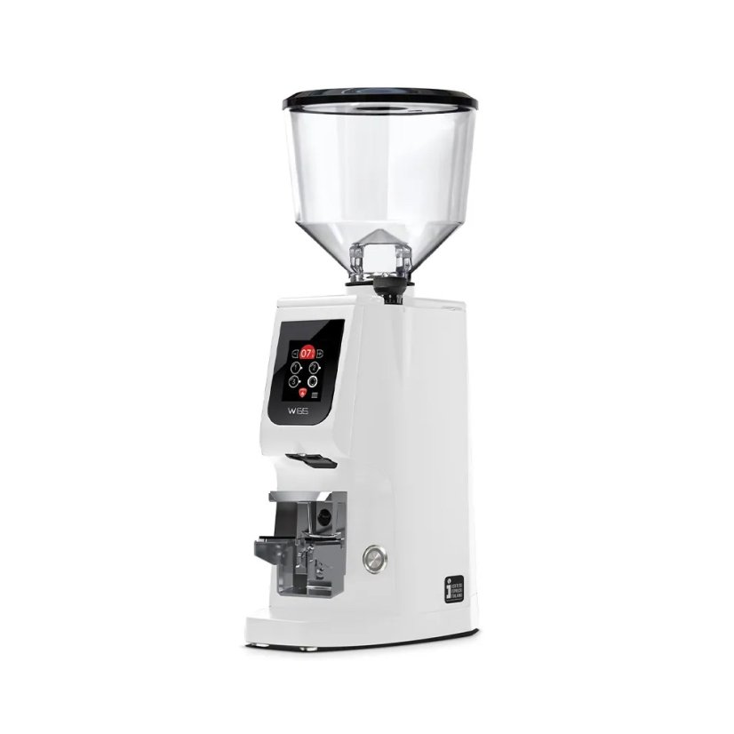 The Eureka Atom W 65 coffee grinder in white is the perfect choice for espresso enthusiasts, offering precise grinding and a wonderful taste harmony.