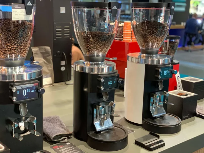 Moulin à café espresso Mahlkönig E65S GbW avec réglage de la mouture pour une préparation parfaite du café.