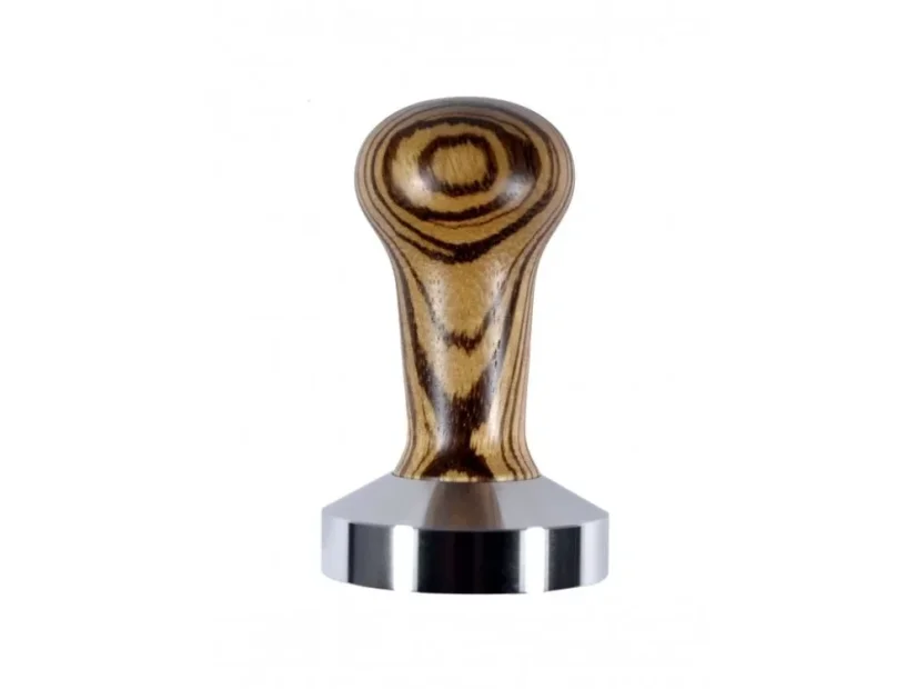 Manueller Tamper Heavy Tamper Classic Zebrano 53 mm, kompatibel mit Solis Kaffeemaschinen.