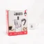 Silver Bialetti Moka Express pot for 2 cups in original packaging on a white background with a cup of coffee Silver Bialetti Moka Express pot for 2 cups in original packaging on a white background with a cup of coffee