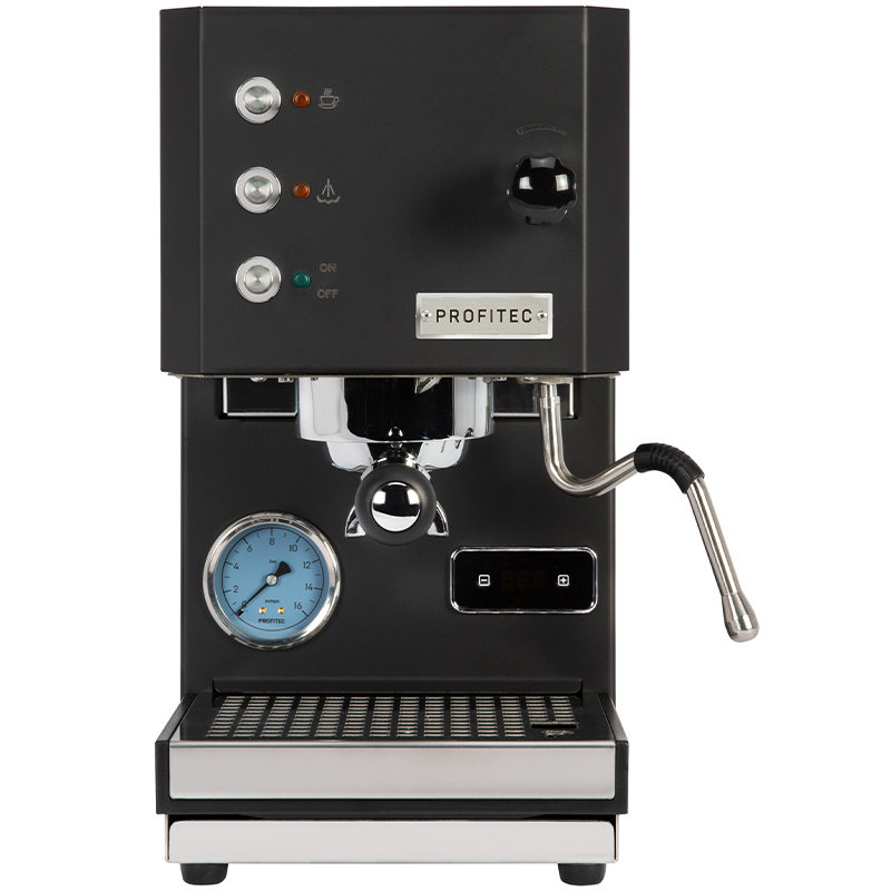 Profitec GO black lever espresso machine - compact espresso with PID