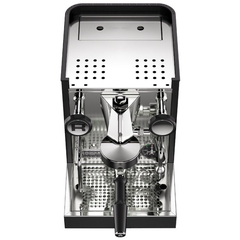 Mājas espresso kafijas automāts Rocket Espresso Appartamento TCA no augšas.