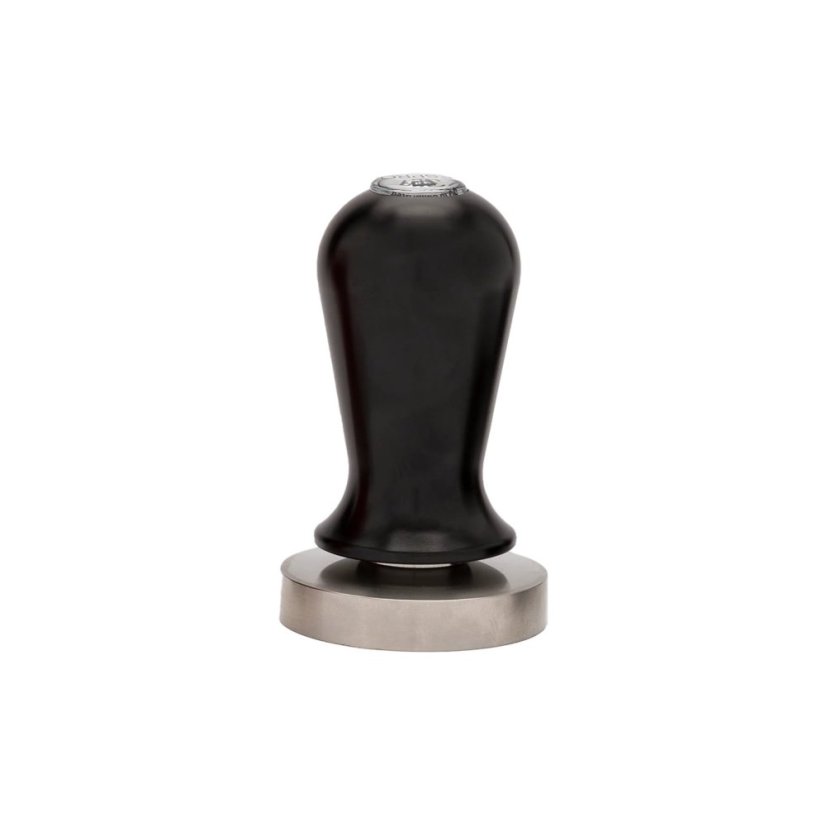 Tamper calibré noir de 53 mm.