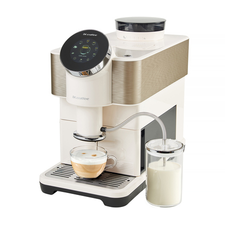 Dr. Coffee H2 White - Cafetière automatique avec moulin et écran