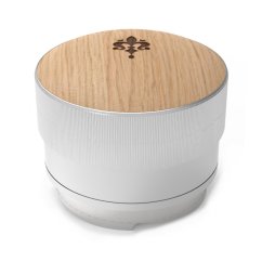 Distributeur à café Eureka 58,35mm avec dessus en bois - design chêne