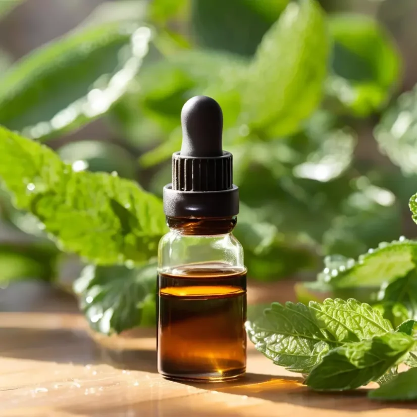 L'huile essentielle de menthe est 100 % naturelle, idéale pour soulager les douleurs musculaires et dorsales.
