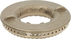 Messing-Brennerkapp, Ringform, mat enger Rei kleng Lächer ronderëm.
