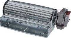 Tangentialgebléis 180 mm RH, zylindrescht Flillek mat engem Motor an enger Montagekonsol um Enn.