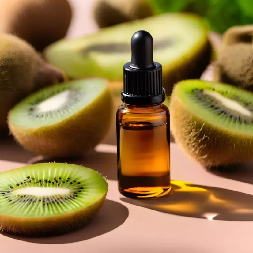 L'huile de support BIO Kiwi est 100 % naturelle, idéale pour combattre les rides.