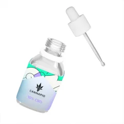 Botella de aceite CBD Medical 10% de espectro completo natural de 30 ml.