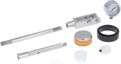 Kolbenset mat Metallstaangen, engem Hiewel, Dichtungsréng, engem Manometer a Plastikdeeler.