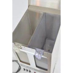 Dvojkomorový mlynček na kávu Fetco Dual Hopper, ideálny pre rôzne druhy mletia kávy. Dvojkomorový mlynček na kávu Fetco Dual Hopper, ideálny pre rôzne druhy mletia kávy.
