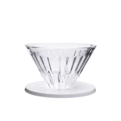 Timemore Crystal Eye, biely sklenený prekapávač, ideálny na prípravu kávy metódou drip.