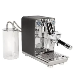 ECM Puristika PID domestic coffee machine, anthracite, side view