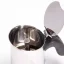 Bialetti New Venus Mokkakanne in Silber, Detailansicht der geöffneten Kanne.