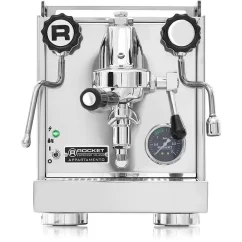 Stylish white manual lever espresso machine Rocket Espresso Appartamento, ideal for home espresso brewing.