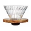 Hario V60-02 skleněný dripper Olive VDG-02-OV