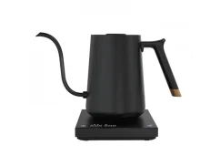 Bouilloire électrique rapide Timemore Fish Smart Pour Over Thin de couleur noire, idéale pour la préparation du café filtre.