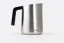 Silver Subminimal flowtip milk pitcher on a white background