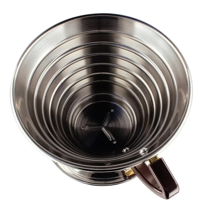 Body of Kalita 185 dripper for filter and coffee.