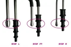Sizes of cleaning brushes.