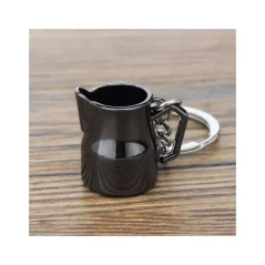 Schwarze Milchkännchen in Form eines Schlüsselanhängers ist ein ideales Geschenk für alle Kaffeeliebhaber.