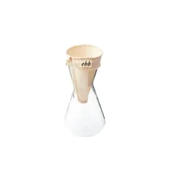Filtre en tissu Chemex pour 3 tasses sur fond blanc