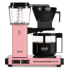 Moccamaster KBG Select Technivorm pink drip coffee maker.