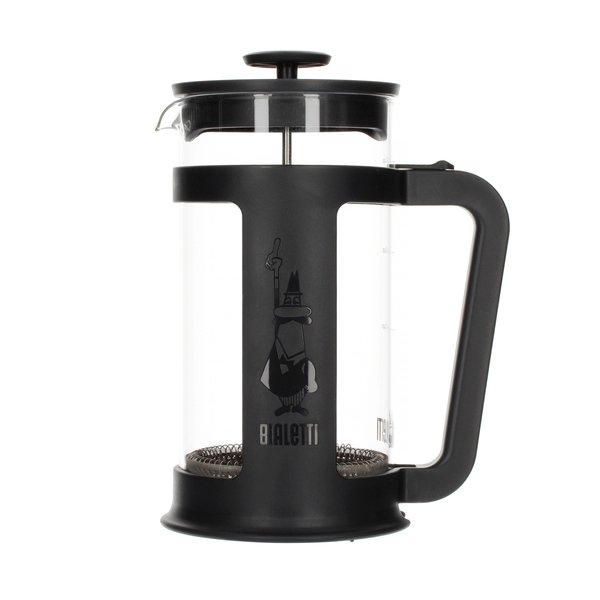 Bialetti French Press Smart 1000 ml térfogatú fekete kávé és tea készítéséhez.