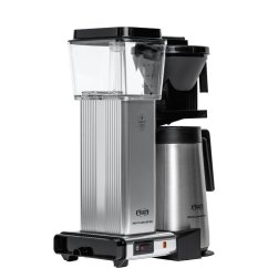 Kaffeebereiter mit Edelstahlkanne. Moccamaster KBGT 741 Technivorm in Silber. Kaffeebereiter mit Edelstahlkanne. Moccamaster KBGT 741 Technivorm in Silber.