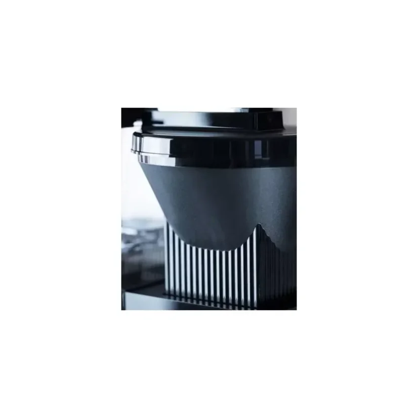 Detailansicht des Kunststoffbehälters für den Filter bei einer Moccamaster Kaffeemaschine.