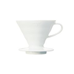 Biely keramický dripper V60-02.